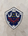 Hyrulian Triforce Shield Legend Of Zelda Video Game Enamel Pins Hat Pins Lapel Pin Brooch Badge Festival Pin