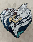 Spirited Anime Away Wolf Warrior Heart Manga Cartoon Enamel Pins Hat Pins Lapel Pin Brooch Badge Festival Pin