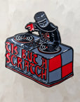 Tis But A Scratch Vinyl Dj Monty Dubstep Python Enamel Pins Hat Pins Lapel Pin Brooch Badge Festival Pin