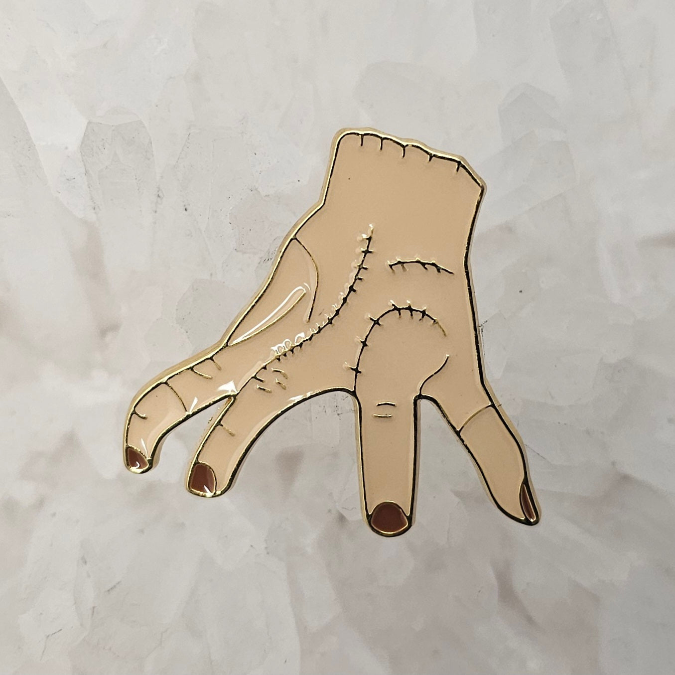 Thing Addams Family Horror Hand Enamel Pins Hat Pins Lapel Pin Brooch Badge Festival Pin