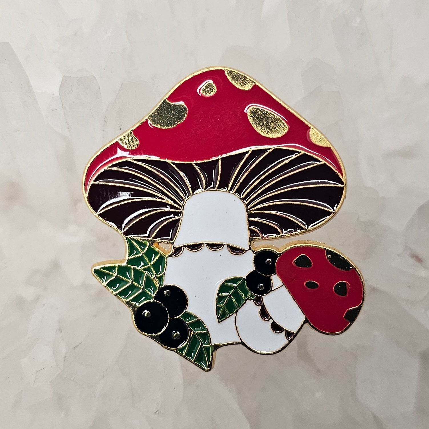 Psychedelic Mushroom Magic Berry Shroom Forager Enamel Pins Hat Pins Lapel Pin Brooch Badge Festival Pin