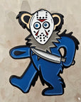 Jason Dancing Bear Voorhees Friday Grateful 13th Dead Horror Enamel Pins Hat Pins Lapel Pin Brooch Badge Festival Pin