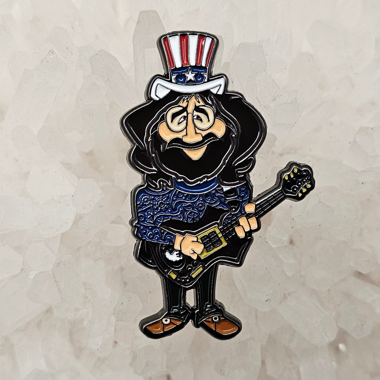 Forever Grateful Young Jerry Dead Head Garcia Enamel Pins Hat Pins Lapel Pin Brooch Badge Festival Pin