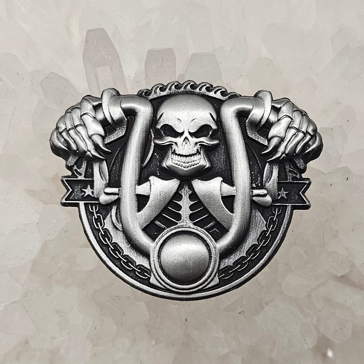 Maniac Motorcycle Skeleton Skull Biker Creepy Horror 3D Metal Enamel Pins Hat Pins Lapel Pin Brooch Badge Festival Pin