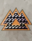 3D Rainbow Metal Wakaan Orange Edm Dubstep Bass Music Dj Enamel Pins Hat Pins Lapel Pin Brooch Badge Festival Pin