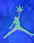 Jump Weed Man Jordan 420 Basketball V1 Glow Enamel Pins Hat Pins Lapel Pin Brooch Badge Festival Pin