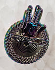 Rezz Hypnotic Hand Palm Reading Dubstep Edm Dj 3D Metal Enamel Pins Limited Edition Hat Pins Lapel Pin Brooch Badge Festival Pin