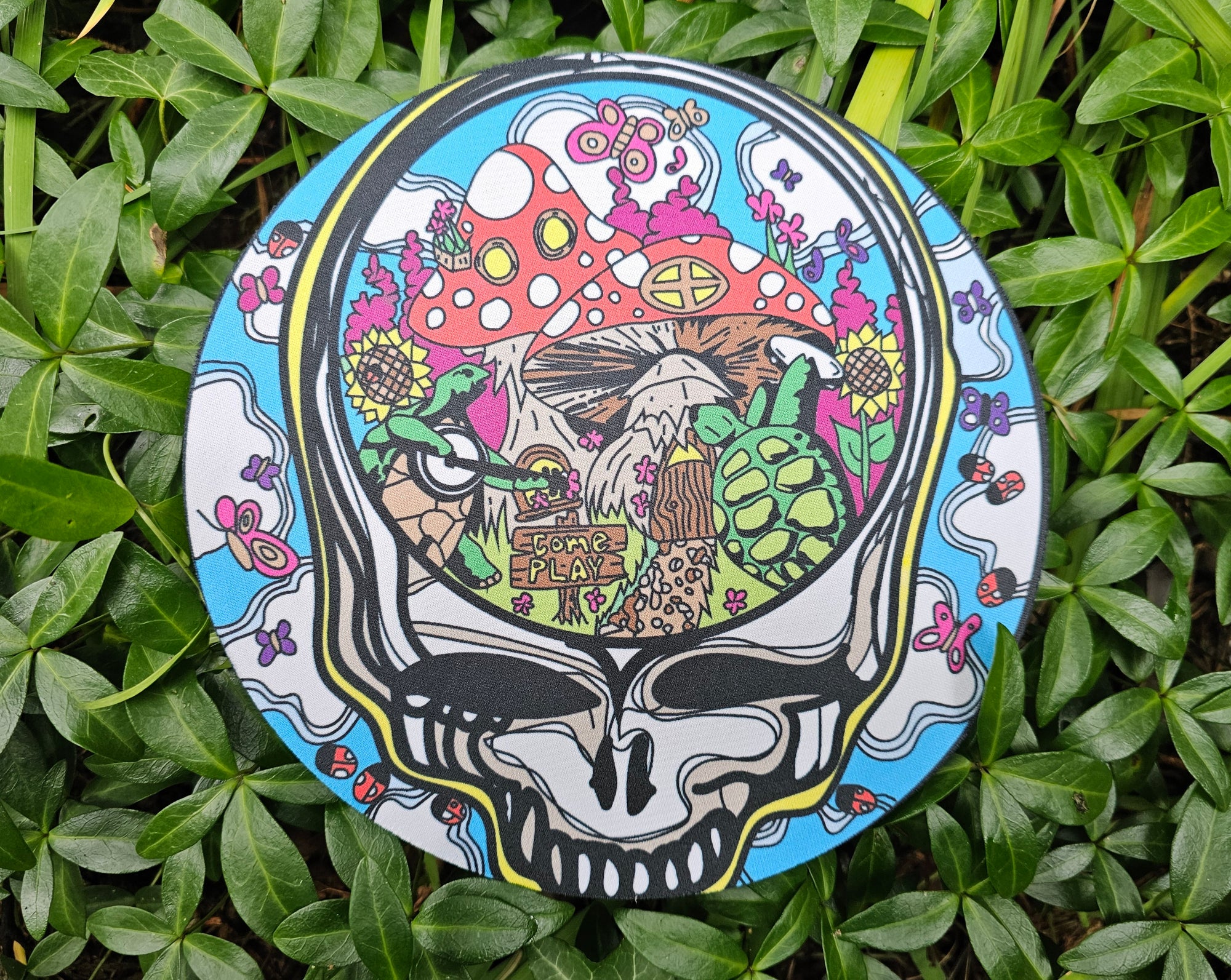 Dancing Terrapin Steal Your Mushroom Village Stealie Mouse Pad