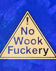 No Wook Fuckery Red Glow Enamel Pins Hat Pins Lapel Pin Brooch Badge Festival Pin