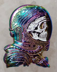 Undead Astronaut Space Skeleton Cosmonaut Universe White Glow Skull Enamel Pins Hat Pins Lapel Pin Brooch Badge Festival Pin
