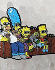 Trippy Simpsons Mushroom Melt Psychedelic Cartoon Enamel Pins Hat Pins Lapel Pin Brooch Badge Festival Pin
