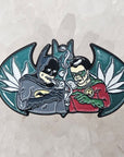 Dab Man & Globin Bat Man & Robin Super Weed Hero Comic Cartoon Enamel Pins Hat Pins Lapel Pin Brooch Badge Festival Pin