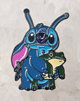 Lilo And Toad Licker Frog Alien Stitch Cartoon Enamel Pins Hat Pins Lapel Pin Brooch Badge Festival Pin