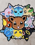 Eevee Evolution Pokeball Mandala Cartoon Movie Game Enamel Pins Hat Pins Lapel Pin Brooch Badge Festival Pin