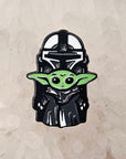 Mandalorian Helmet Baby Yoda Star Grogu Wars Cartoon Movie Game Enamel Pins Hat Pins Lapel Pin Brooch Badge Festival Pin