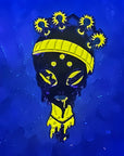 Trippy Martian Space Jesus V1 Edm Alien Dubstep Dj Enamel Pins Hat Pins Lapel Pin Brooch Badge Festival Pin