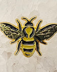 Busy Bee Gold Metal Bug Insect Enamel Pins Hat Pins Lapel Pin Brooch Badge Festival Pin