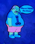 Worst Tool Pin Ever Simpson Comic Book Guy Rock Music Enamel Pins Hat Pins Lapel Pin Brooch Badge Festival Pin