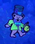 Forever Grateful Mad Hatter Dancing Bear Dead In Wonderland Enamel Pins Hat Pins Lapel Pin Brooch Badge Festival Pin