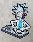 Dj Rick Vinyl Scientist Edm Dubstep 2000s Cartoon Enamel Pins Hat Pins Lapel Pin Brooch Badge Festival Pin