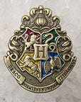 Hogwarts School Crest Harry Potter 3D Metal Glitter Enamel Pins Hat Pins Lapel Pin Brooch Badge Festival Pin