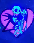 Jack & Sally Heart Love Nightmare Before Horror Christmas Enamel Pins Hat Pins Lapel Pin Brooch Badge Festival Pin