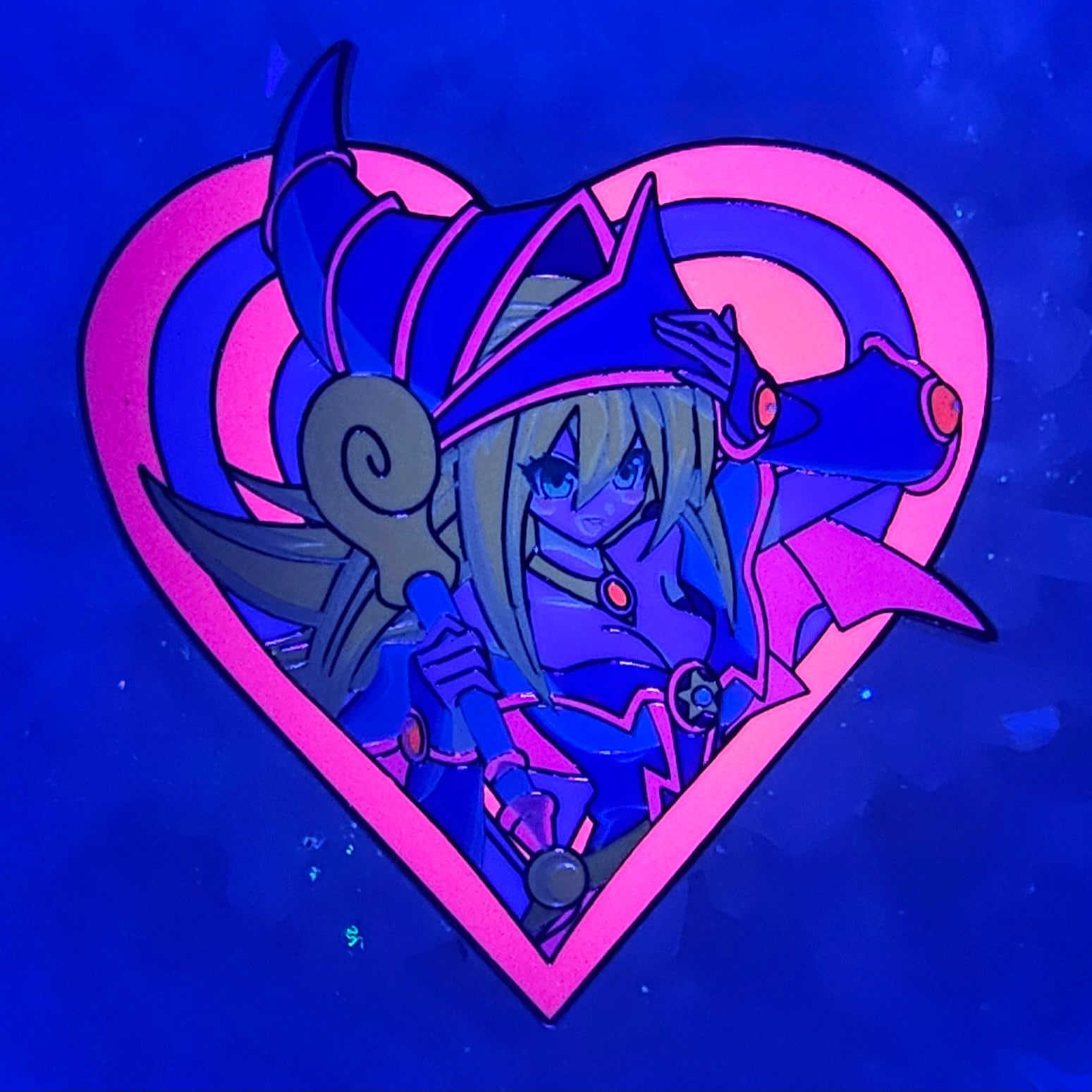Dark Magician Girl Love Yu Gi Oh Cartoon Card Game Enamel Pins Hat Pins Lapel Pin Brooch Badge Festival Pin
