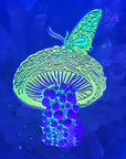3D Butterfly Magic Mushroom Psychedelic Shroom Nature Art Glow Edition Enamel Pins Limited Edition Hat Pins Lapel Pin Brooch Badge Festival Pin