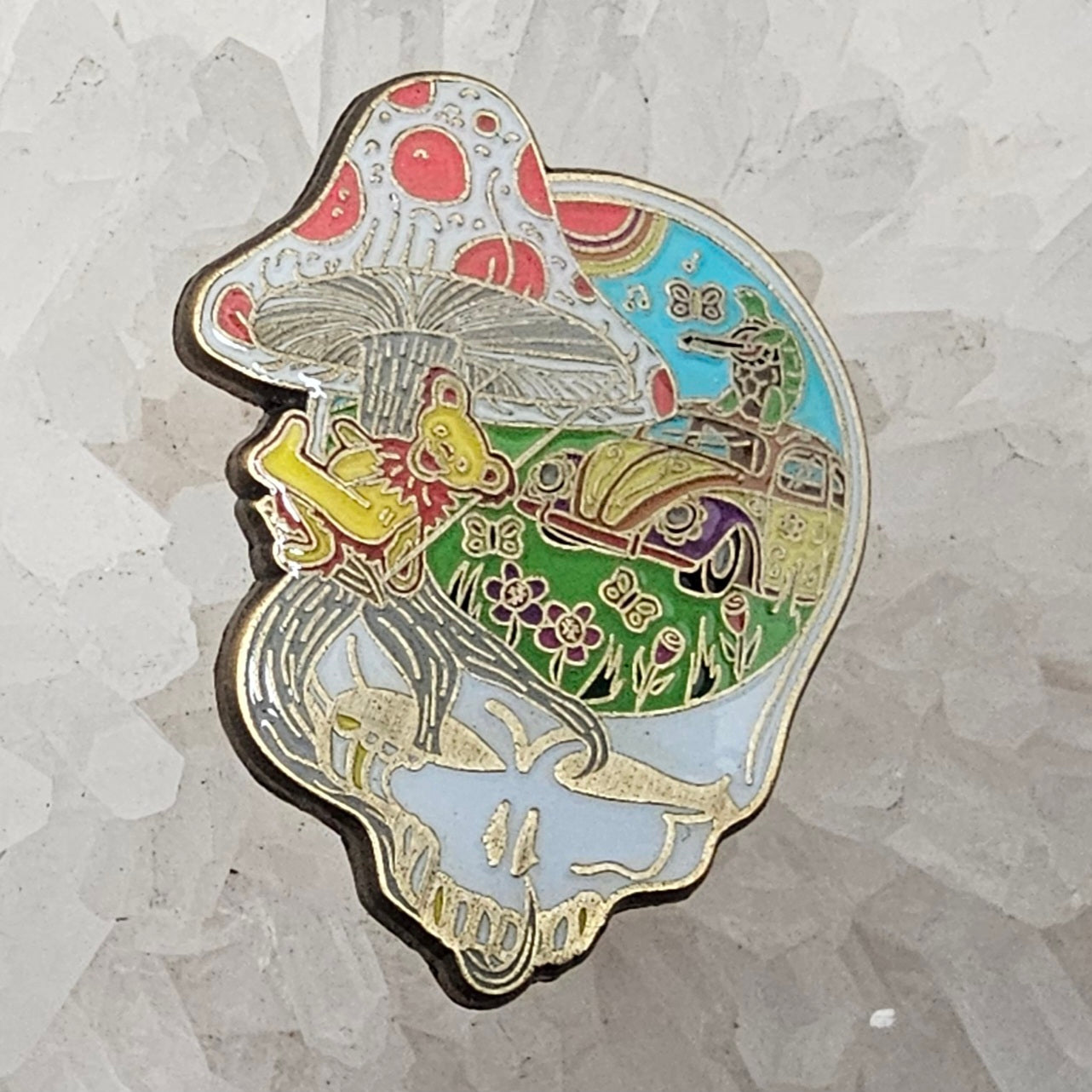 Set Of 2 - Swing To Another Universe Stealie Day &amp; Night Editions Grateful Shakedown Street Dead Lot Enamel Pins Limited Edition Hat Pins Lapel Pin Brooch Badge Festival Pin