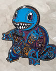 Psychedelic Monster Face Squirtle Poke Ball Video Game Enamel Pins Hat Pins Lapel Pin Brooch Badge Festival Pin