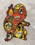 Psychedelic Monster Face Charmander Demons Poke Ball Video Game Enamel Pins Hat Pins Lapel Pin Brooch Badge Festival Pin
