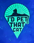 I'd Pet That Cat Grateful Shakedown Street Dead Jam Band Glow Enamel Pins Hat Pins Lapel Pin Brooch Badge Festival Pin