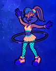 Raver Lola Bunny Hula Hoop Looney Flowmie Tunes Enamel Pins Hat Pins Lapel Pin Brooch Badge Festival Pin