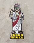 Jesus Raves Edm Plur Dubstep Dj Enamel Pins Hat Pins Lapel Pin Brooch Badge Festival Pin