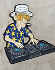 Fear Selecta Hunter S Thompson Dj And Loathing Dubstep Edm Vegas Enamel Pins Hat Pins Lapel Pin Brooch Badge Festival Pin