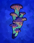 Fire Mushroom Cluster Mycology Shroom Psychedelic Art Limited Edition Glitter Enamel Pin Hat Pin Lapel Pin Brooch Badge Festival Pin