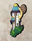 Inky Cap Mushroom Melt Snail Mycology Shroom Psychedelic Art Limited Edition Glitter Enamel Pin Hat Pin Lapel Pin Brooch Badge Festival Pin