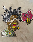 Odb Simpsons Donut Clan Hip Hop Rap Cartoon Mashup Enamel Pins Hat Pins Lapel Pin Brooch Badge Festival Pin