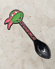 Cowabunga Tmnt Ninja Turtle Mini Spoon Red Enamel Pins Hat Pins Lapel Pin Brooch Badge Festival Pin