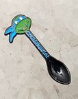 Cowabunga Tmnt Ninja Turtle Mini Spoon Blue Enamel Pins Hat Pins Lapel Pin Brooch Badge Festival Pin