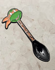 Cowabunga Tmnt Ninja Turtle Mini Spoon Orange Enamel Pins Hat Pins Lapel Pin Brooch Badge Festival Pin