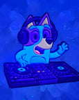 Dj Bluey Dubstep Dog Rave Edm Enamel Pins Hat Pins Lapel Pin Brooch Badge Festival Pin