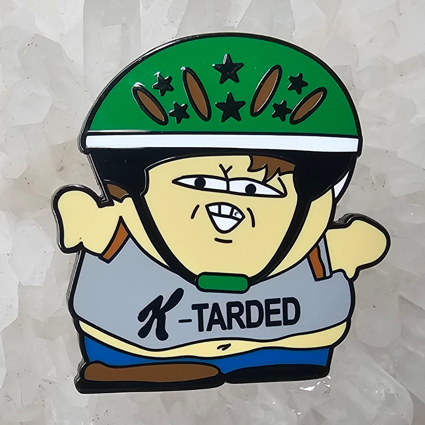 Cartman K Tarded V2 Ketamine South Park Parody 90s Cartoon Enamel Pins Hat Pins Lapel Pin Brooch Badge Festival Pin