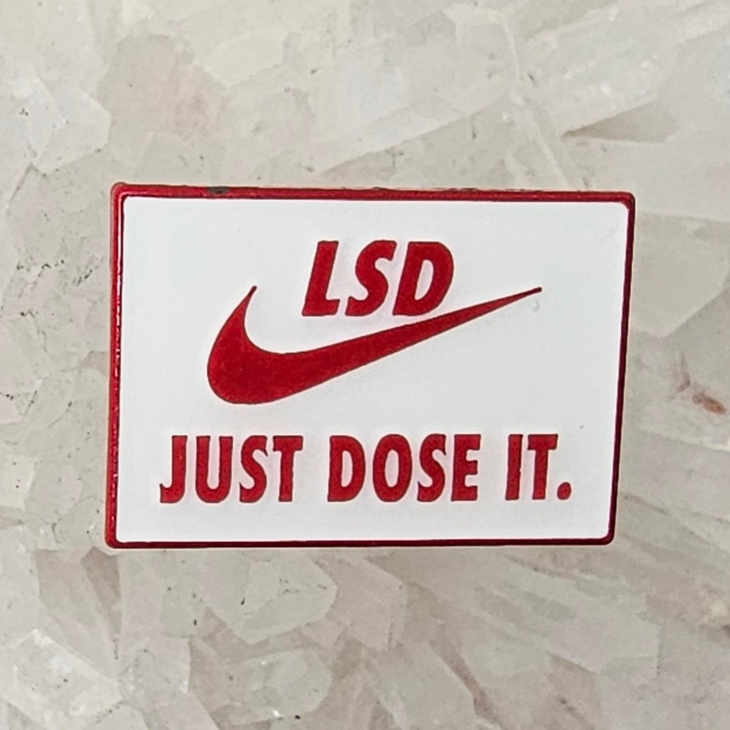 Just Dose It V1 Lsd Psychedelic Acid Enamel Pins Hat Pins Lapel Pin Brooch Badge Festival Pin