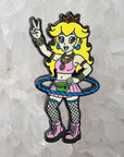 Rave Bae Princess Peach Hula Hoop Flow Edm Dubstep Enamel Pins Hat Pins Lapel Pin Brooch Badge Festival Pin