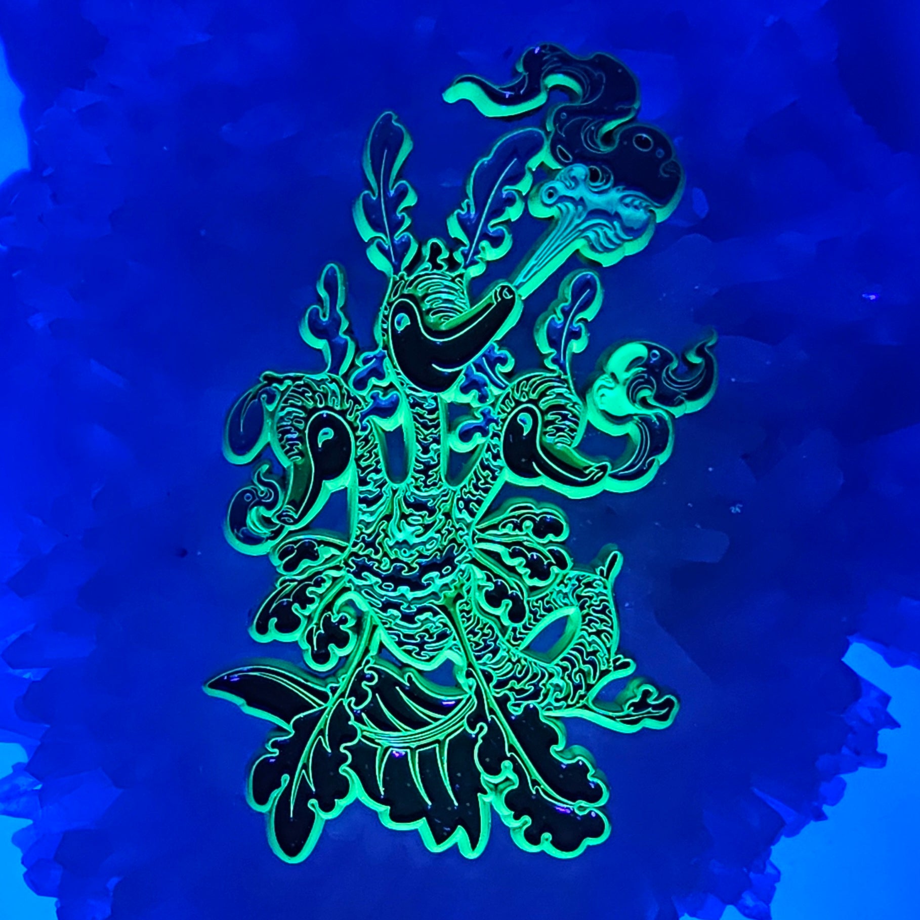 Ethereal Seahorse V3 Sea Creature Psychedelic Art Enamel Pins Hat Pins Lapel Pin Brooch Badge Festival Pin (Copy)