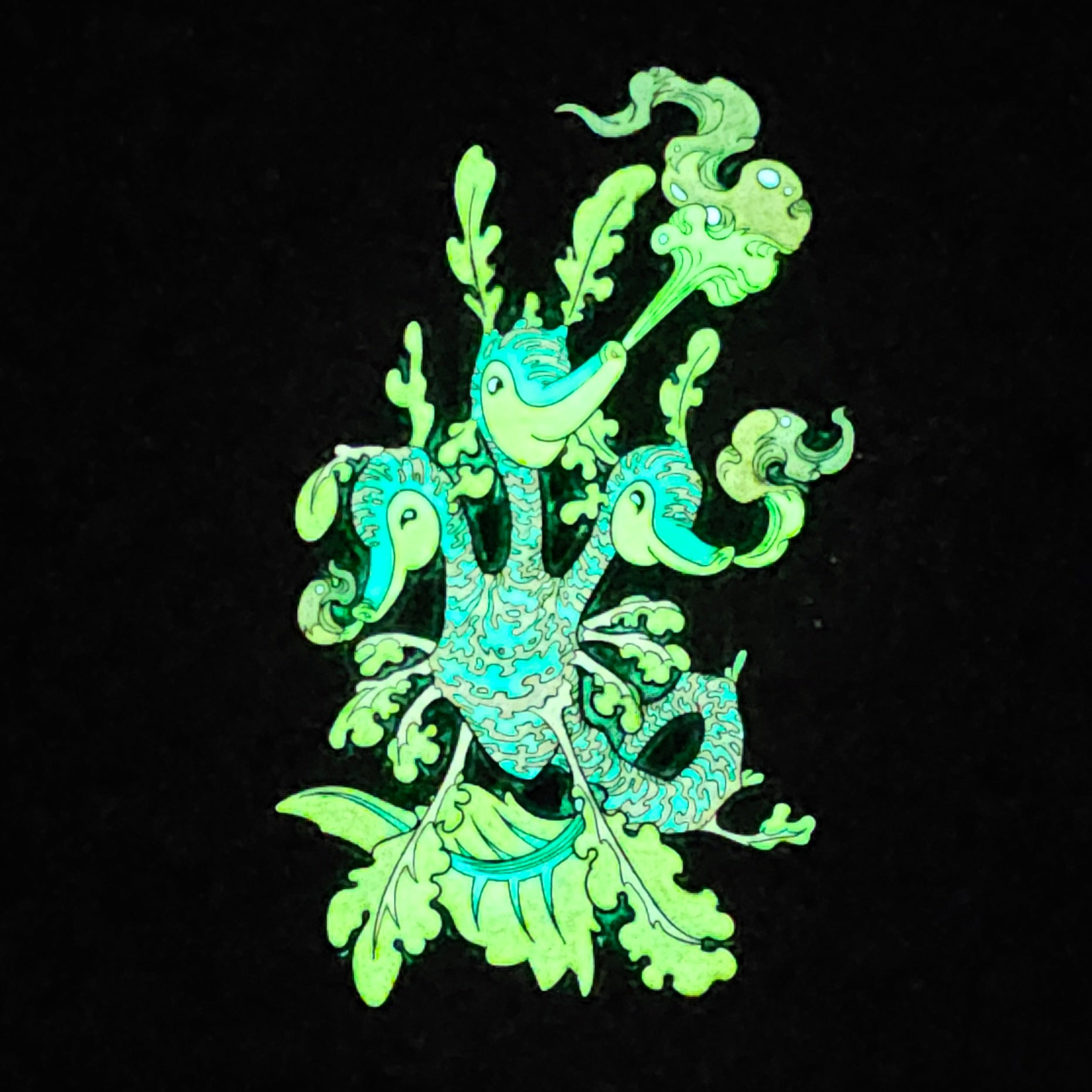 Ethereal Seahorse V5 Sea Creature Psychedelic Art Enamel Pins Hat Pins Lapel Pin Brooch Badge Festival Pin