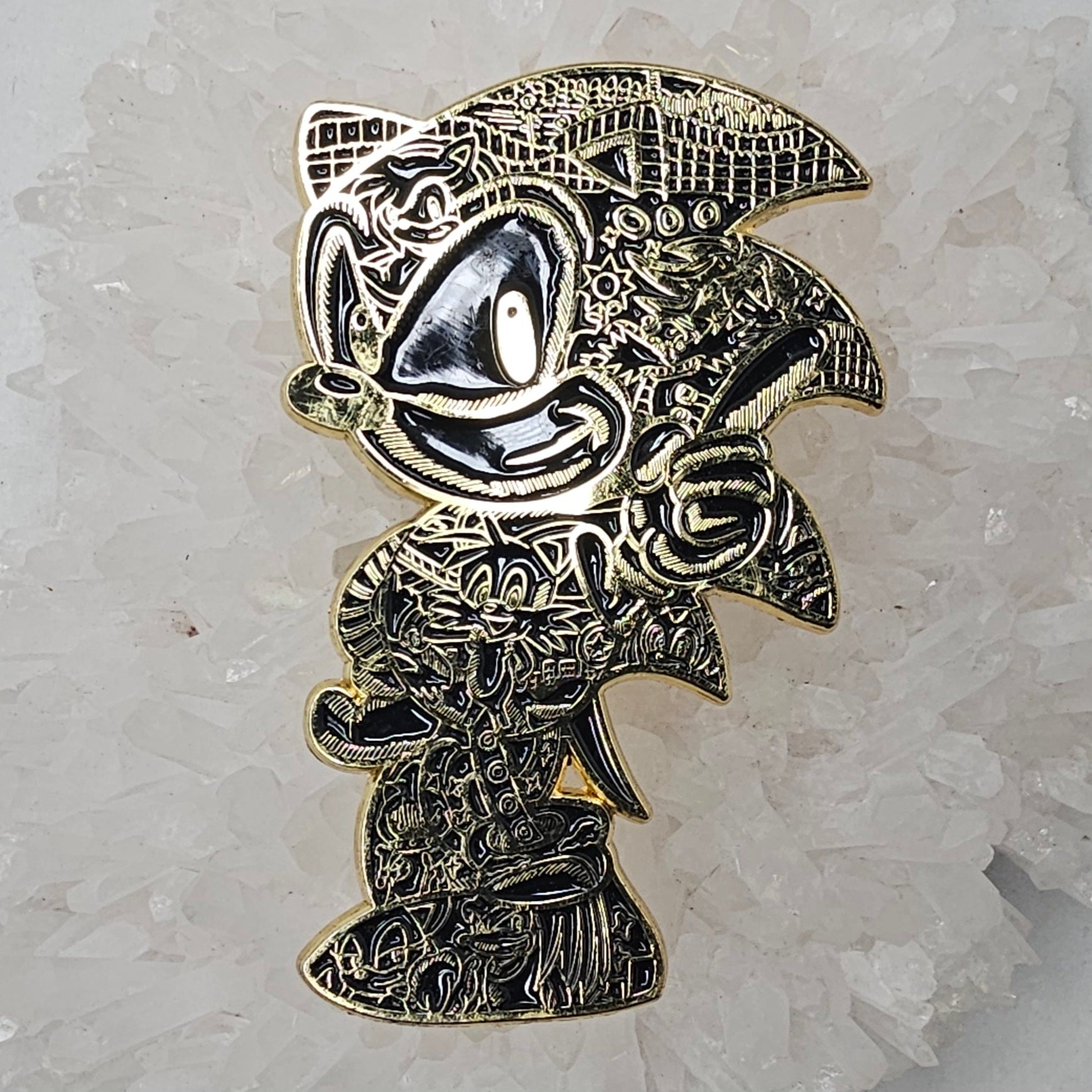 Sonic Heady Hedgehog Video Game Psychedelic Art Enamel Pins Hat Pins Lapel Pin Brooch Badge Festival Pin