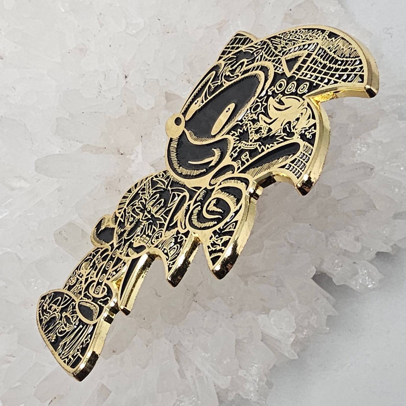 Sonic Heady Hedgehog Video Game Psychedelic Art Enamel Pins Hat Pins Lapel Pin Brooch Badge Festival Pin