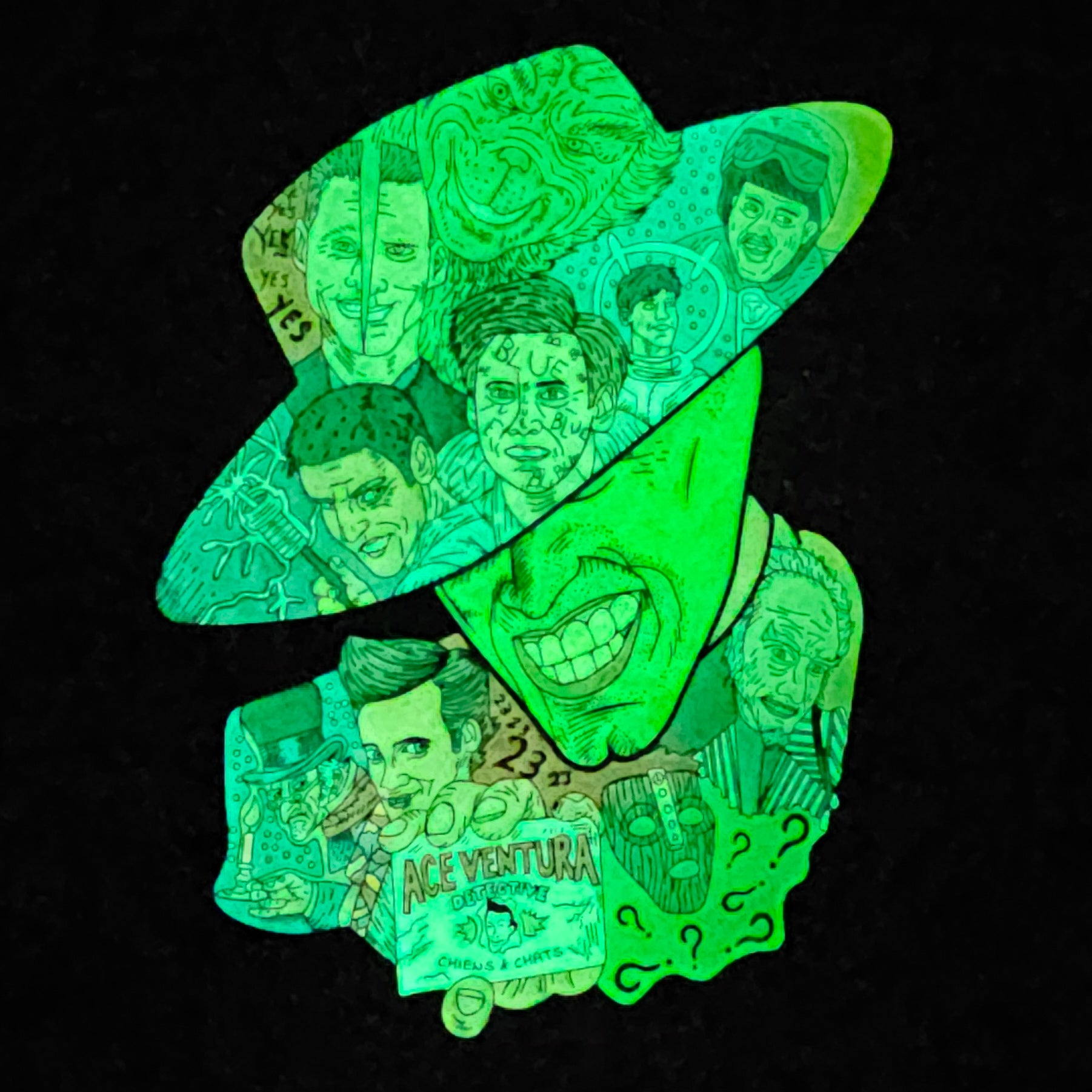 The Mask Jim Carey Universe V3 Psychedelic Art Enamel Pins Hat Pins Lapel Pin Brooch Badge Festival Pin